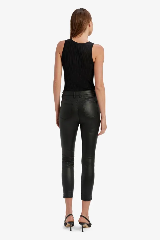 Bardot Skinny Jean Khloe Crop Coated Jeans In Black 8211 Women Bardot Skinny Jean Khloe Crop Coated Jeans In Black 8211 Women