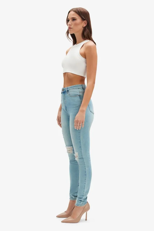 Bardot Skinny Jean Khloe Super High Tall Jeans In Mid Blue 8211 Women Bardot Skinny Jean Khloe Super High Tall Jeans In Mid Blue 8211 Women