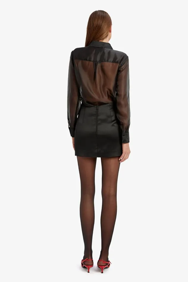 Bardot Skirts Mya Satin Mini Skirt In Black 8211 Women Bardot Skirts Mya Satin Mini Skirt In Black 8211 Women