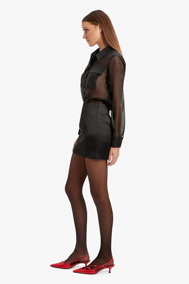 Bardot Skirts Mya Satin Mini Skirt In Black 8211 Women Bardot Skirts Mya Satin Mini Skirt In Black 8211 Women