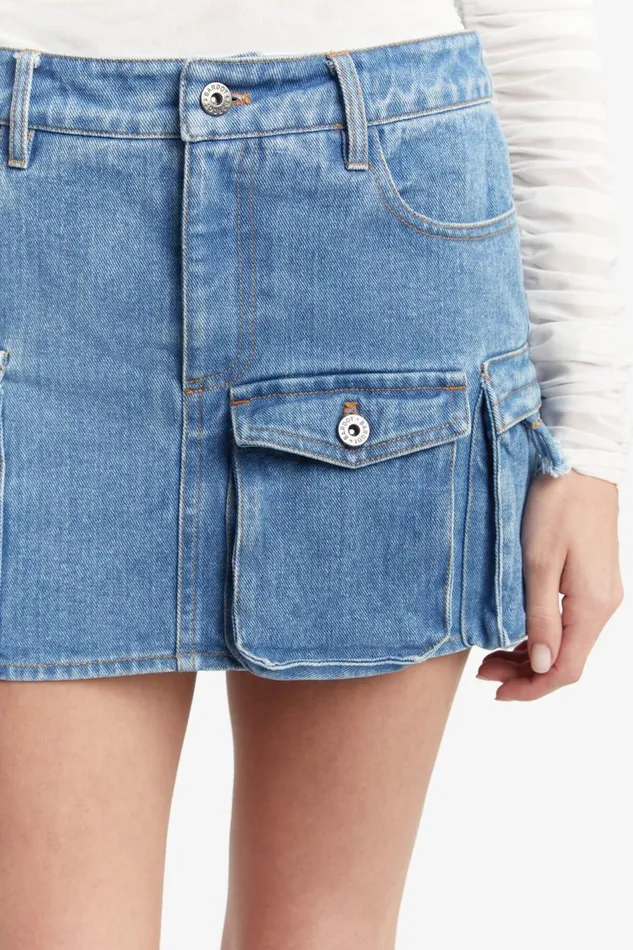 Bardot Skirts Zerah Cargo Skirt In Vintage Blue 8211 Women Bardot Skirts Zerah Cargo Skirt In Vintage Blue 8211 Women