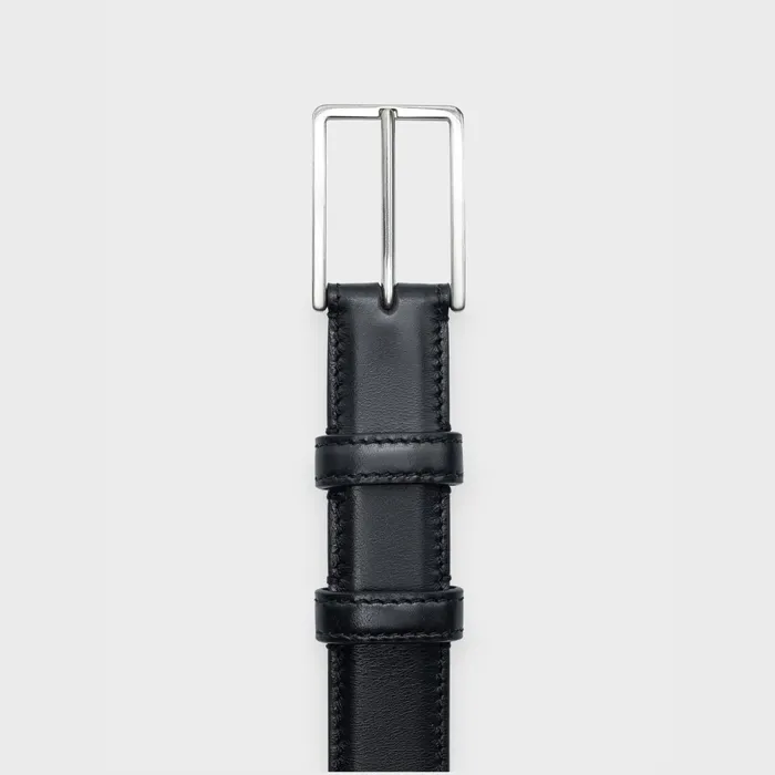 Bc03 25mm In Taurillon Leather Black Men CELINE BELTS