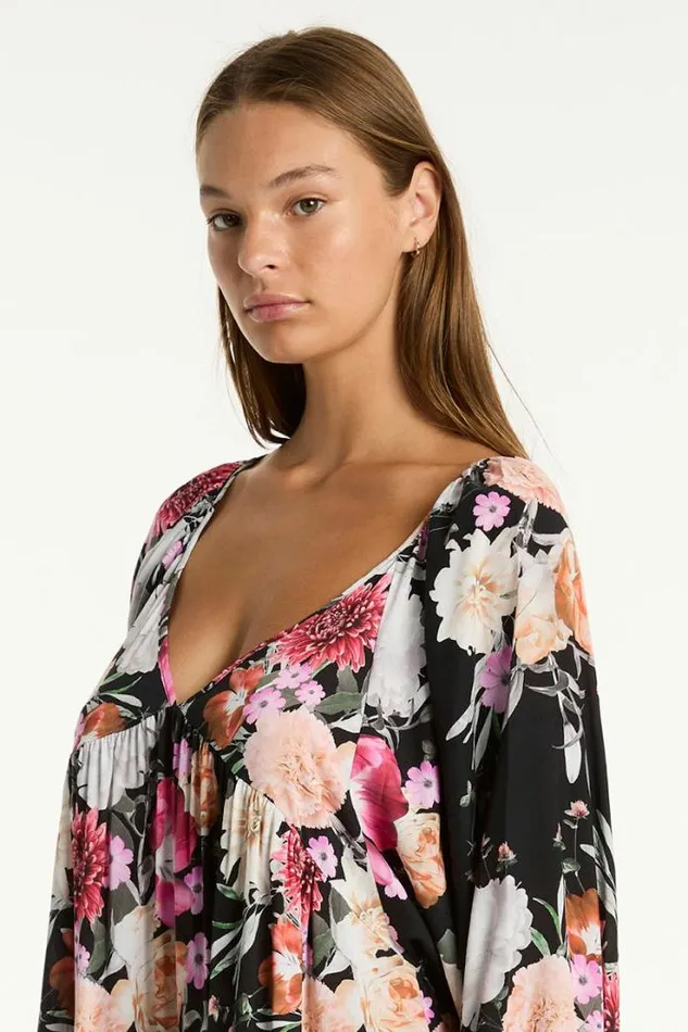 Belle Boho Short Dress Belle Black Women Sea Level Dresses