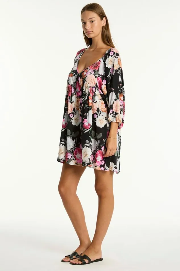 Belle Boho Short Dress Belle Black Women Sea Level Dresses