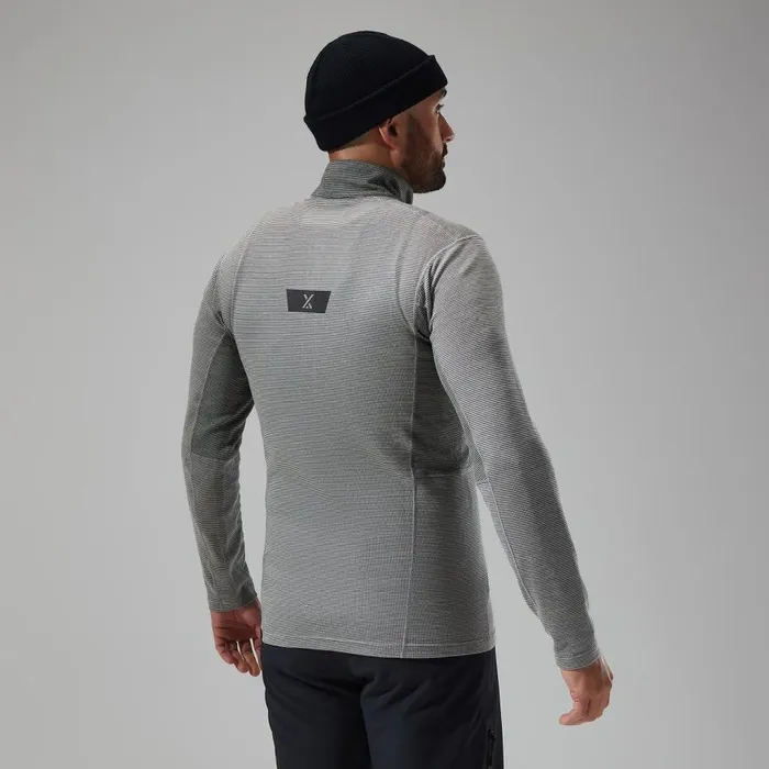 Berghaus Baselayers MTN Guide Long Sleeve Half Zip 8211 GreyBlack 8211 Men