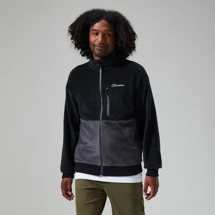 Berghaus Fleece Retrorise Jacket 8211 BlackGrey 8211 Men Berghaus Fleece Retrorise Jacket 8211 BlackGrey 8211 Men
