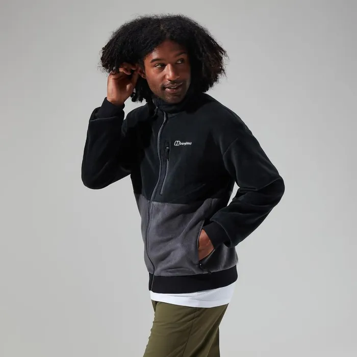 Berghaus Fleece Retrorise Jacket 8211 BlackGrey 8211 Men Berghaus Fleece Retrorise Jacket 8211 BlackGrey 8211 Men