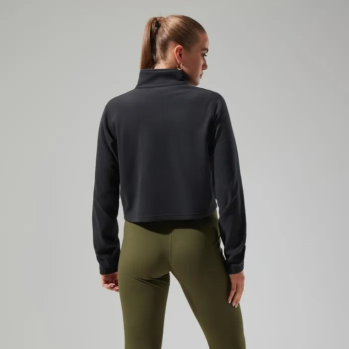 Berghaus Fleece Urban Prism Crop Half Zip 8211 Black 8211 Women