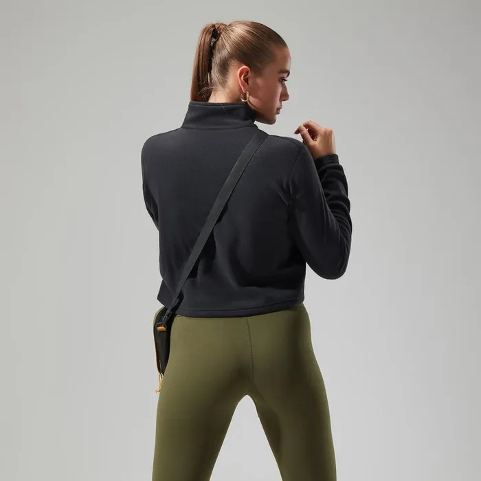 Berghaus Fleece Urban Prism Crop Half Zip 8211 Black 8211 Women