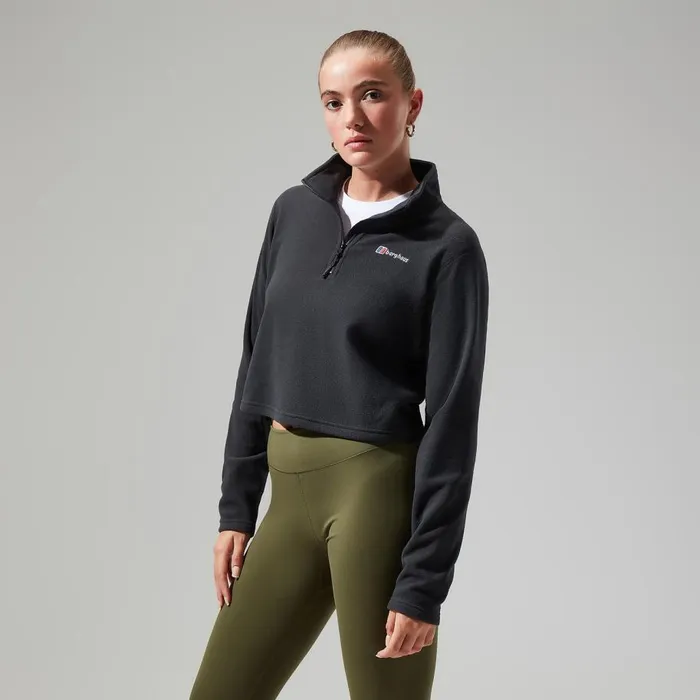 Berghaus Fleece Urban Prism Crop Half Zip 8211 Black 8211 Women