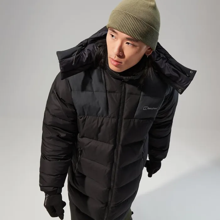 Berghaus Insulated Embo 2in1 Down Insulated Long Jacket 8211 Black 8211 Men