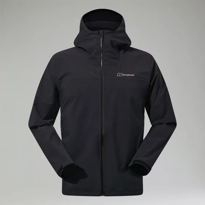 Berghaus Lightweight Arnaby Hooded Waterproof Jacket Black 8211 Men Berghaus Lightweight Arnaby Hooded Waterproof Jacket Black 8211 Men