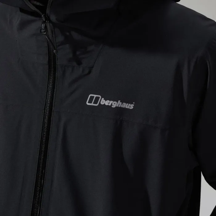 Berghaus Lightweight Arnaby Hooded Waterproof Jacket Black 8211 Men Berghaus Lightweight Arnaby Hooded Waterproof Jacket Black 8211 Men