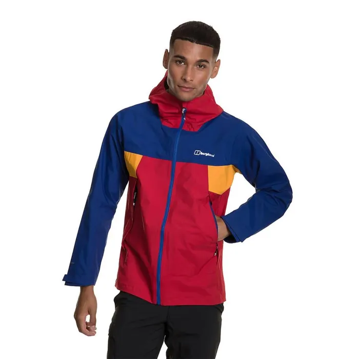 Berghaus Lightweight Sky Hiker Waterproof Jacket 8211 Red Blue Yellow 8211 Men