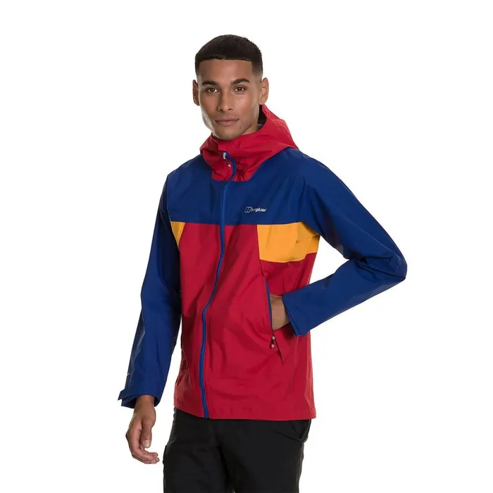 Berghaus Lightweight Sky Hiker Waterproof Jacket 8211 Red Blue Yellow 8211 Men