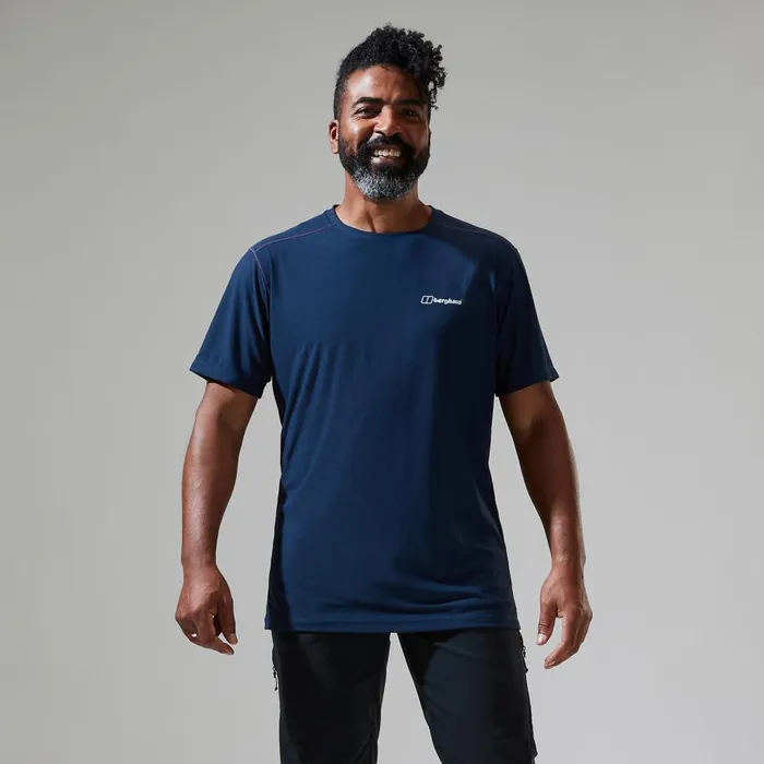 Berghaus TShirts 247 Tech Tee Super Stretch Crew 8211 Dark Blue 8211 Men