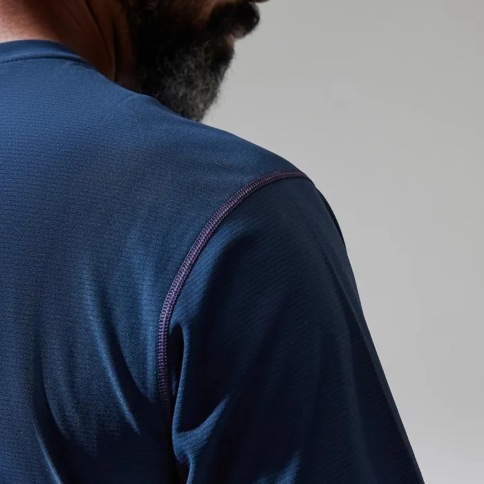 Berghaus TShirts 247 Tech Tee Super Stretch Crew 8211 Dark Blue 8211 Men