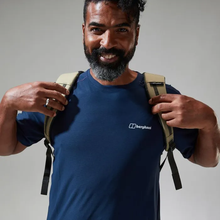 Berghaus TShirts 247 Tech Tee Super Stretch Crew 8211 Dark Blue 8211 Men