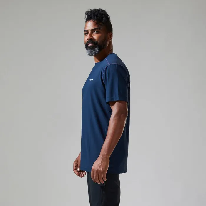 Berghaus TShirts 247 Tech Tee Super Stretch Crew 8211 Dark Blue 8211 Men