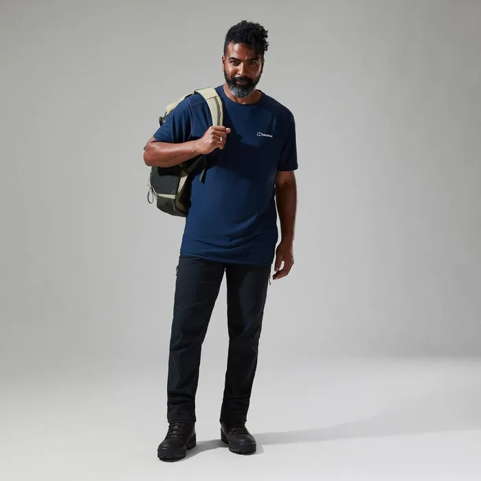 Berghaus TShirts 247 Tech Tee Super Stretch Crew 8211 Dark Blue 8211 Men