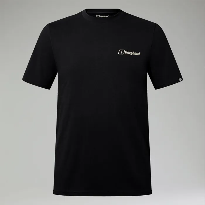 Berghaus TShirts Cheviot Box Logo Short Sleeve TShirt 8211 Black 8211 Men Berghaus TShirts Cheviot Box Logo Short Sleeve TShirt 8211 Black 8211 Men