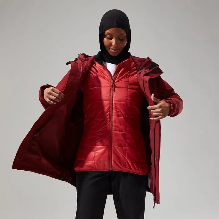 Berghaus Waterproof Monic Gemini 3in1 Jacket 8211 Dark Red 8211 Women