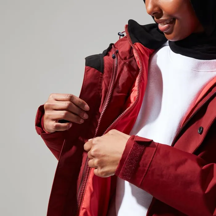 Berghaus Waterproof Monic Gemini 3in1 Jacket 8211 Dark Red 8211 Women