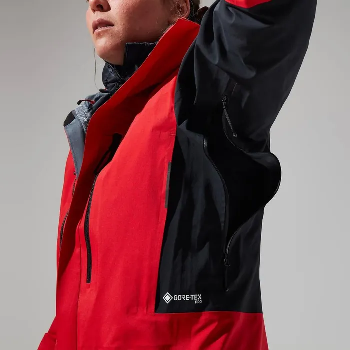Berghaus Waterproof MTN Guide GTX Pro Jacket 8211 RedBlack 8211 Women