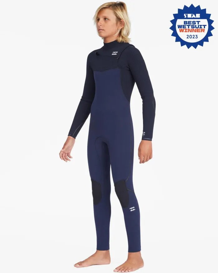 Billabong Boys039 Wetsuits Boys 32 Furnace Comp Chest Zip Full Wetsuit Navy 8211 Men