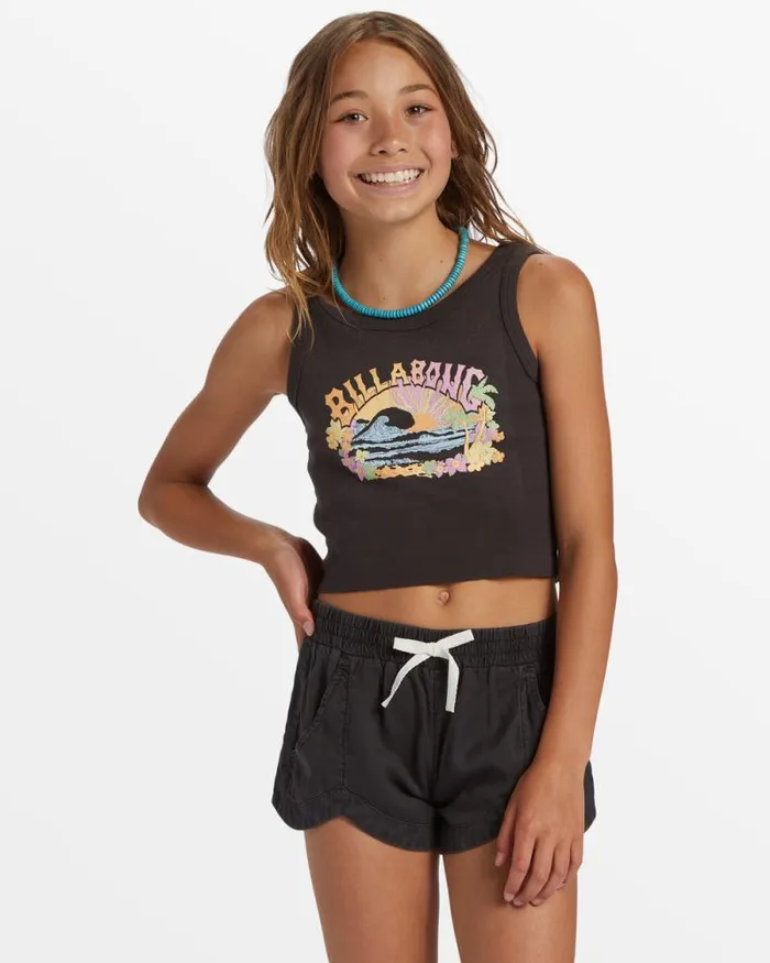 Billabong Girls039 Bottoms Girls Mad For You Elastic Waist Shorts Off Black 8211 Women Billabong Girls039 Bottoms Girls Mad For You Elastic Waist Shorts Off Black 8211 Women