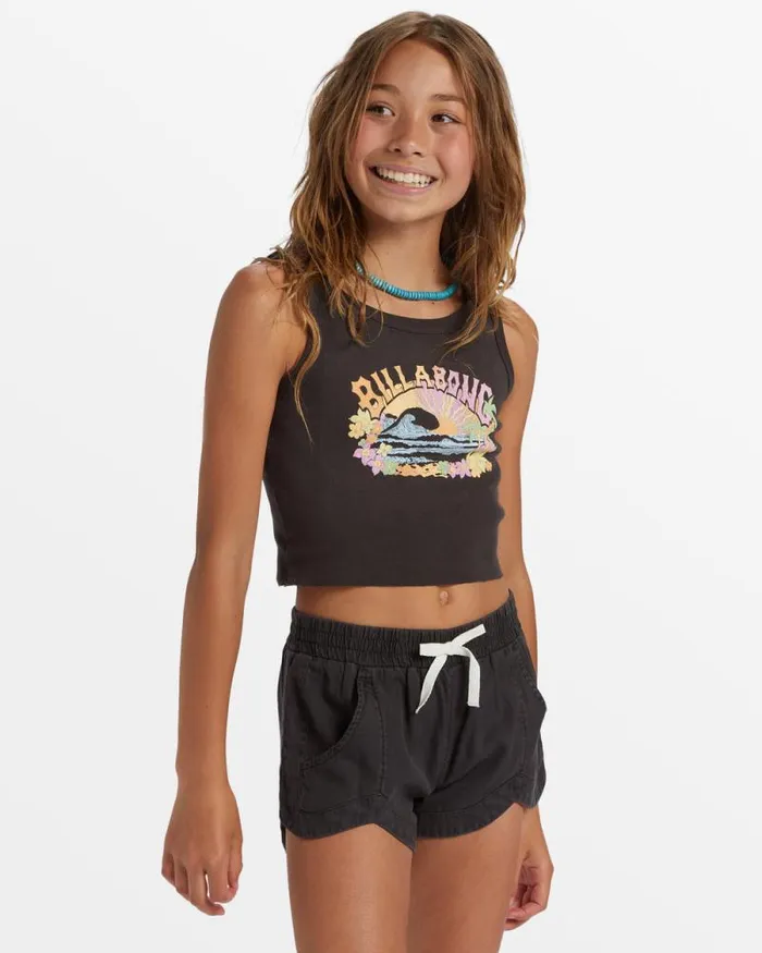 Billabong Girls039 Bottoms Girls Mad For You Elastic Waist Shorts Off Black 8211 Women Billabong Girls039 Bottoms Girls Mad For You Elastic Waist Shorts Off Black 8211 Women