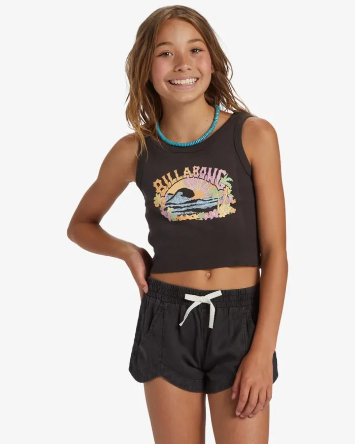 Billabong Girls039 Bottoms Girls Mad For You Elastic Waist Shorts Off Black 8211 Women Billabong Girls039 Bottoms Girls Mad For You Elastic Waist Shorts Off Black 8211 Women