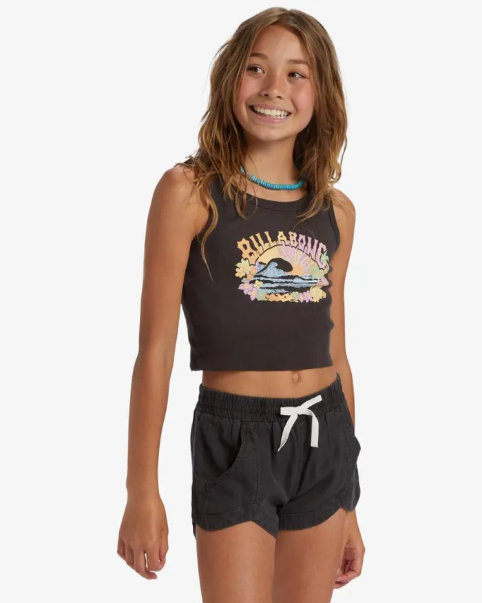Billabong Girls039 Bottoms Girls Mad For You Elastic Waist Shorts Off Black 8211 Women Billabong Girls039 Bottoms Girls Mad For You Elastic Waist Shorts Off Black 8211 Women