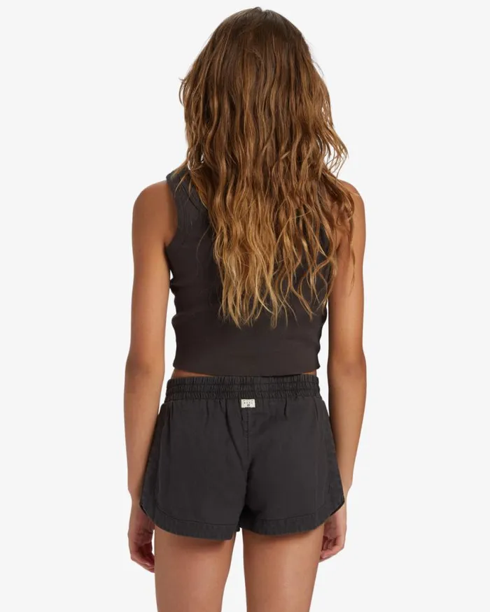 Billabong Girls039 Bottoms Girls Mad For You Elastic Waist Shorts Off Black 8211 Women Billabong Girls039 Bottoms Girls Mad For You Elastic Waist Shorts Off Black 8211 Women