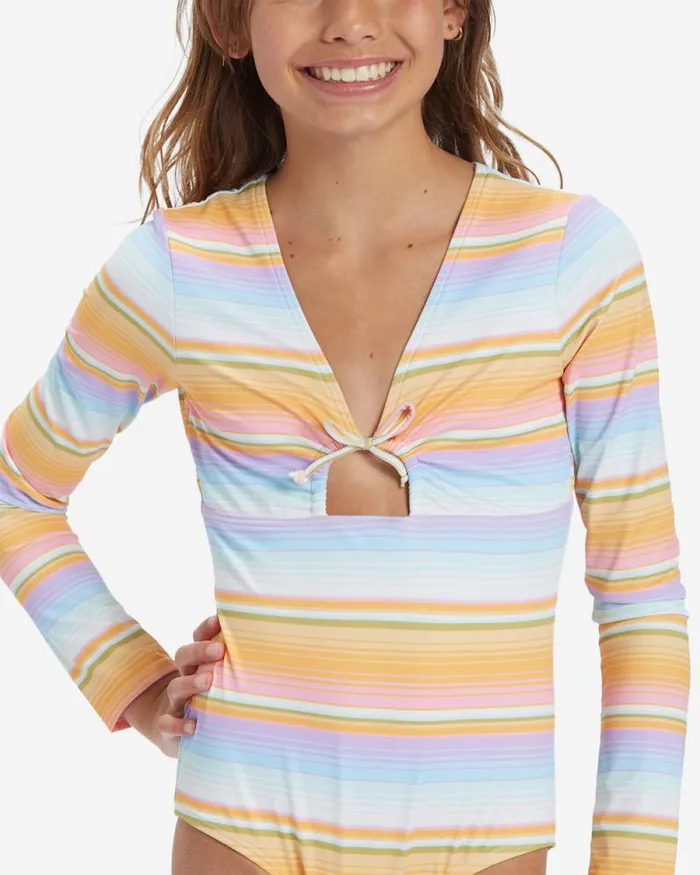 Billabong Girls039 Swim Girls Blissed Out Bodysuit Surf Tee Multi 8211 Women Billabong Girls039 Swim Girls Blissed Out Bodysuit Surf Tee Multi 8211 Women