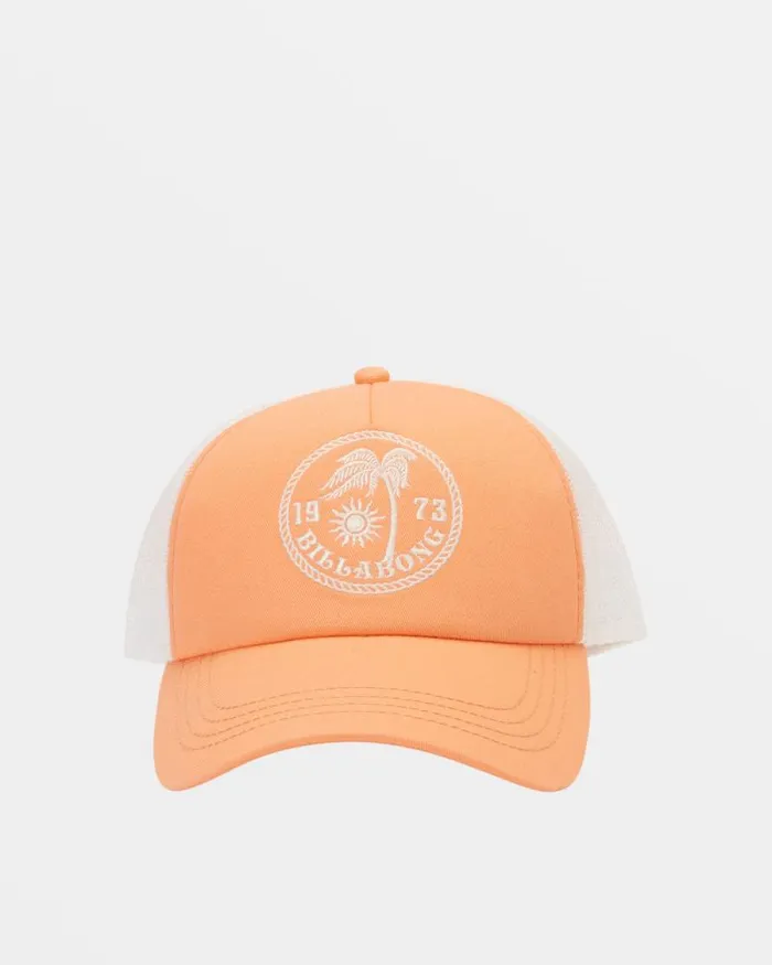 Billabong Hats and Beanies Aloha Forever Trucker Hat Peach Paradise 8211 Women Billabong Hats and Beanies Aloha Forever Trucker Hat Peach Paradise 8211 Women