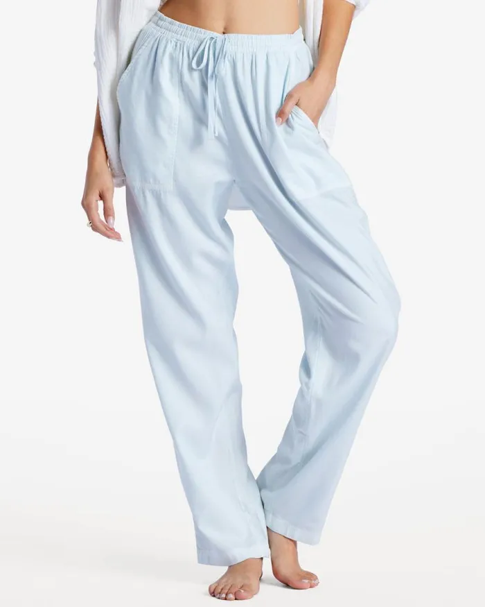 Billabong Jeans and Pants Beachy Keen Woven Pants Light Chambray 1 8211 Women Billabong Jeans and Pants Beachy Keen Woven Pants Light Chambray 1 8211 Women