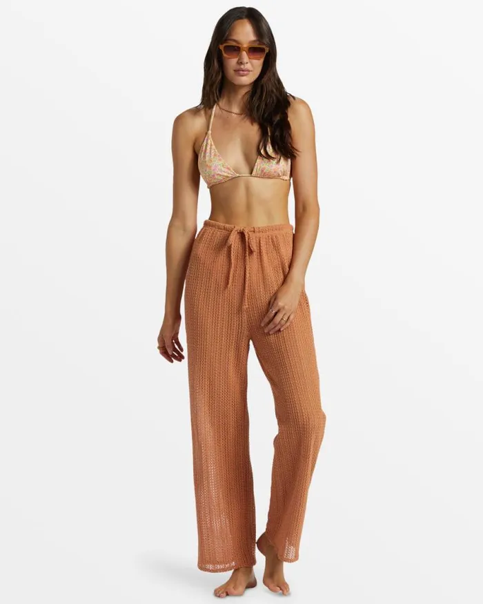 Billabong Matching Sets Largo Beach Pant Cover Up Toffee 8211 Women Billabong Matching Sets Largo Beach Pant Cover Up Toffee 8211 Women