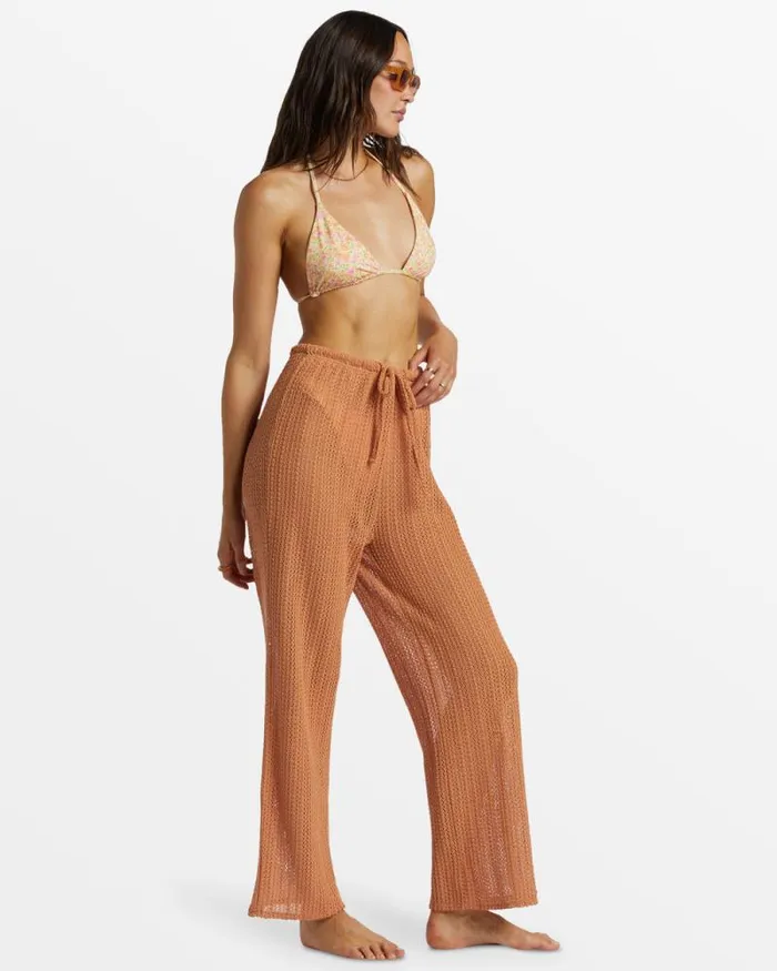 Billabong Matching Sets Largo Beach Pant Cover Up Toffee 8211 Women Billabong Matching Sets Largo Beach Pant Cover Up Toffee 8211 Women