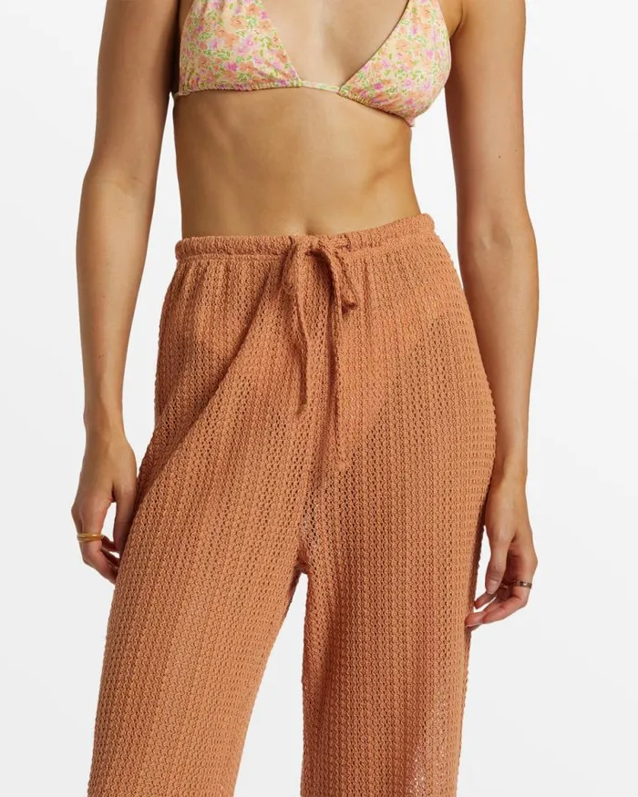 Billabong Matching Sets Largo Beach Pant Cover Up Toffee 8211 Women Billabong Matching Sets Largo Beach Pant Cover Up Toffee 8211 Women