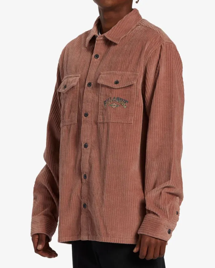 Billabong Shirts Bong Days Long Sleeve Cord Shirt Rosewood 8211 Men Billabong Shirts Bong Days Long Sleeve Cord Shirt Rosewood 8211 Men
