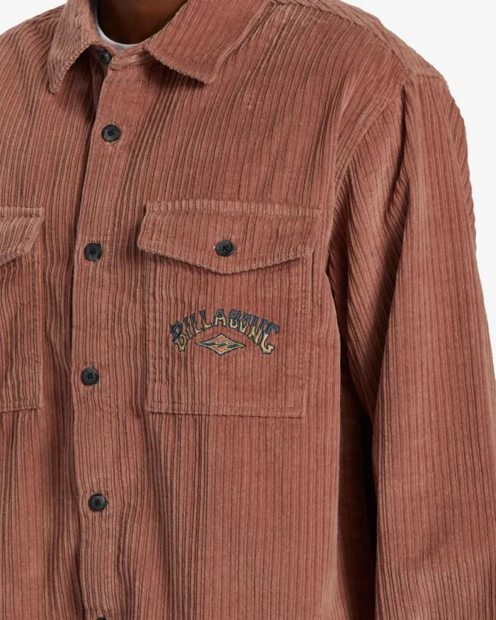 Billabong Shirts Bong Days Long Sleeve Cord Shirt Rosewood 8211 Men Billabong Shirts Bong Days Long Sleeve Cord Shirt Rosewood 8211 Men