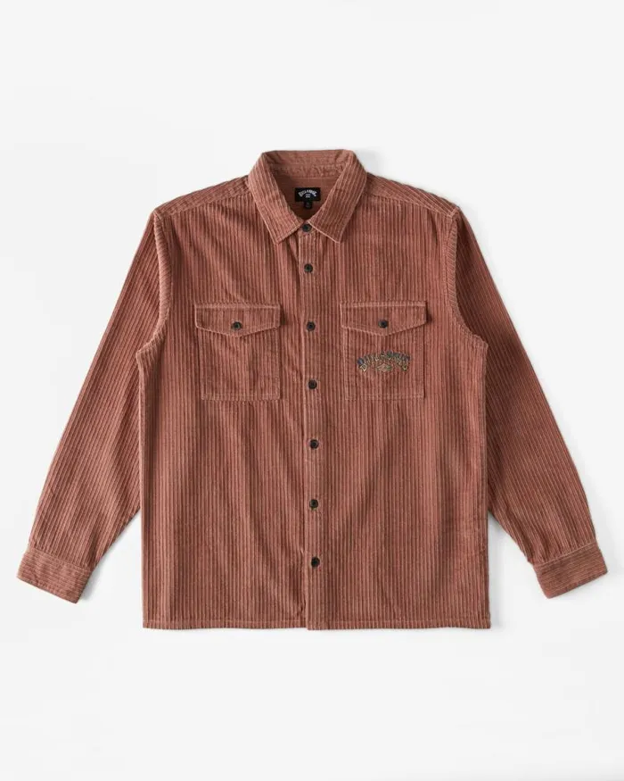 Billabong Shirts Bong Days Long Sleeve Cord Shirt Rosewood 8211 Men Billabong Shirts Bong Days Long Sleeve Cord Shirt Rosewood 8211 Men