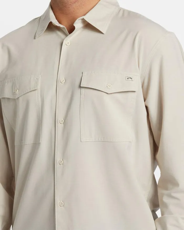 Billabong Shirts Surftrek Long Sleeve Shirt Cream 8211 Men Billabong Shirts Surftrek Long Sleeve Shirt Cream 8211 Men