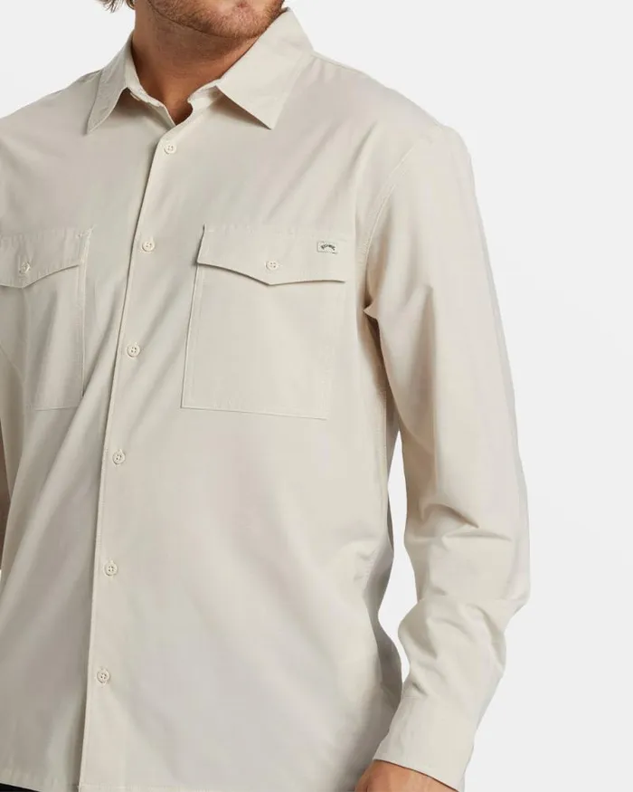 Billabong Shirts Surftrek Long Sleeve Shirt Cream 8211 Men Billabong Shirts Surftrek Long Sleeve Shirt Cream 8211 Men