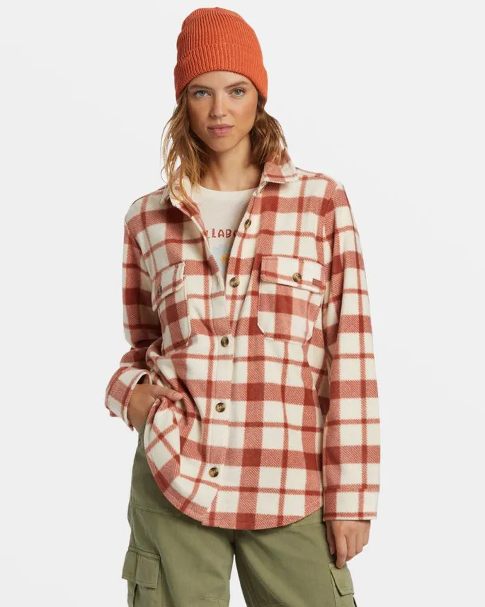 Billabong Sweatshirts and Fleece Forge Fleece Flannel Jacket Sweet Chocolate 8211 Women Billabong Sweatshirts and Fleece Forge Fleece Flannel Jacket Sweet Chocolate 8211 Women