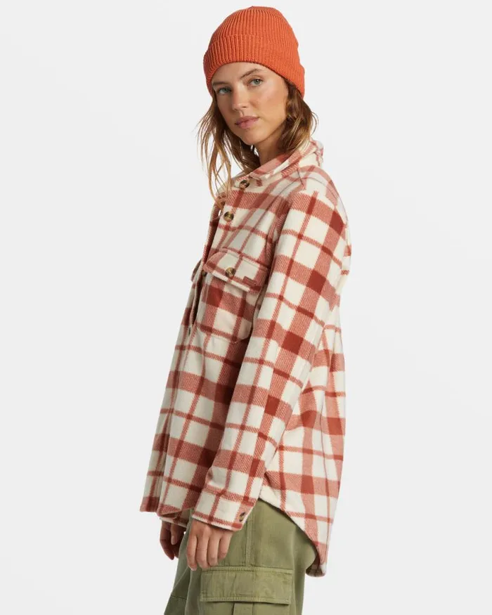 Billabong Sweatshirts and Fleece Forge Fleece Flannel Jacket Sweet Chocolate 8211 Women Billabong Sweatshirts and Fleece Forge Fleece Flannel Jacket Sweet Chocolate 8211 Women