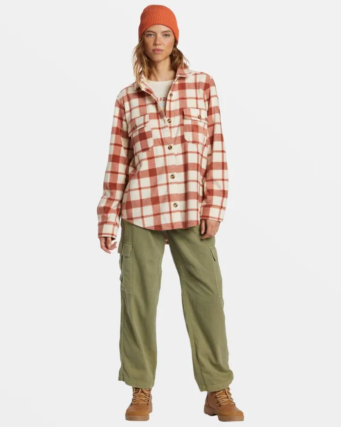 Billabong Sweatshirts and Fleece Forge Fleece Flannel Jacket Sweet Chocolate 8211 Women Billabong Sweatshirts and Fleece Forge Fleece Flannel Jacket Sweet Chocolate 8211 Women