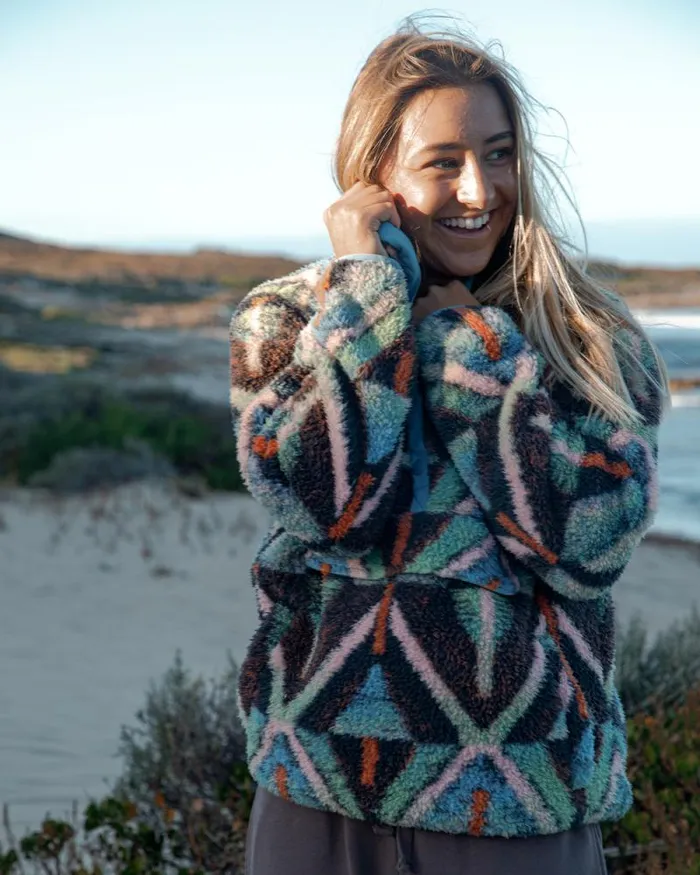 Billabong Sweatshirts and Fleece Switchback Mock Neck Fleece Black Multi 1 8211 Women Billabong Sweatshirts and Fleece Switchback Mock Neck Fleece Black Multi 1 8211 Women