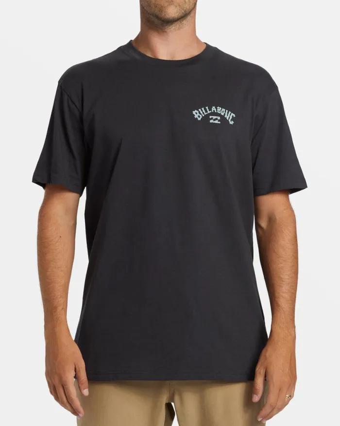 Billabong TShirts Arch Fill Tshirt Washed Black 8211 Men Billabong TShirts Arch Fill Tshirt Washed Black 8211 Men